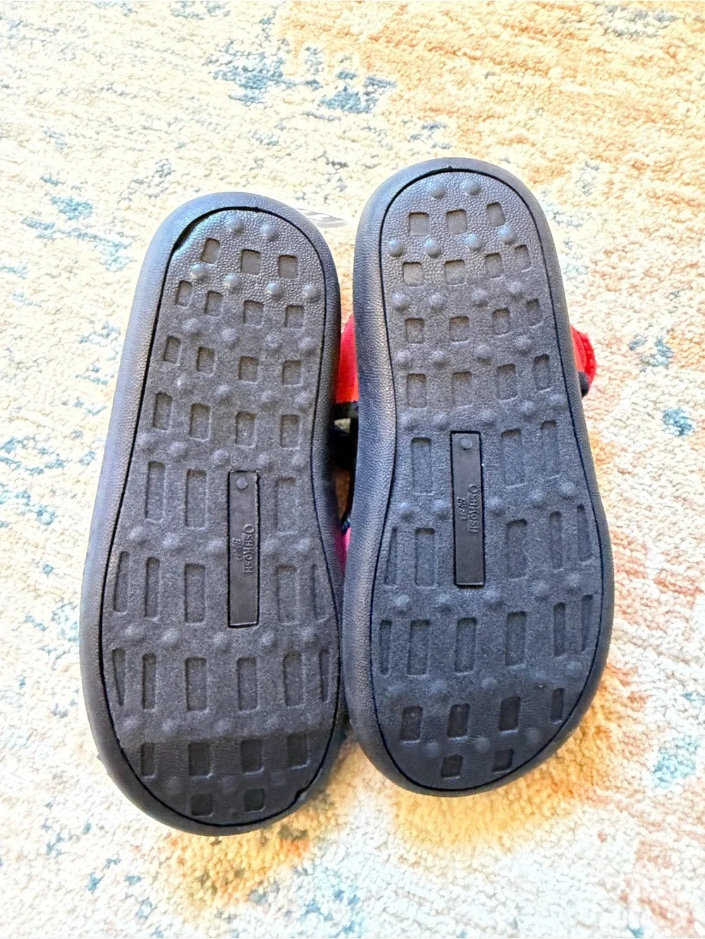 OshKosh B'gosh Red and Blue Kids Water Shoes with Velcro Strap